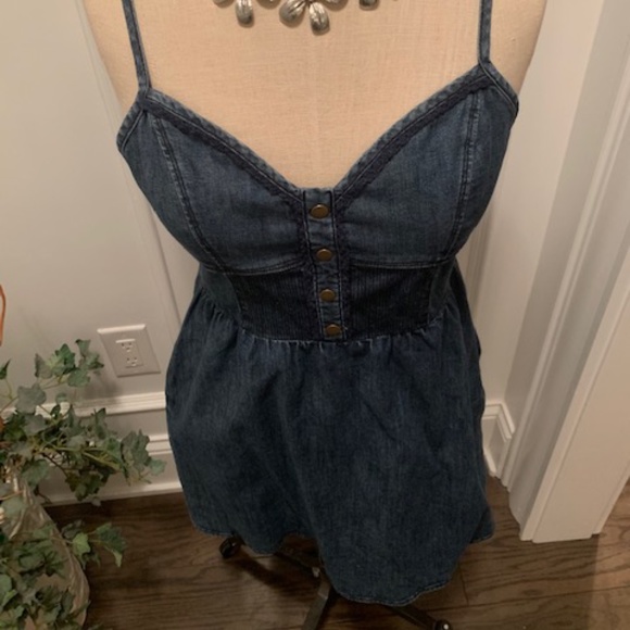Boutique Denim Bustier Top - Picture 4 of 8